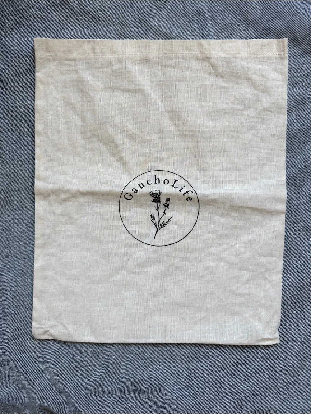 Cream Cotton Storage Tote - Reusable Organizing Bag